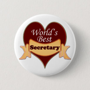 Badge Rond 5 Cm Le meilleur secrétaire du monde