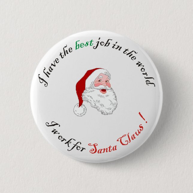 Badge Rond 5 Cm Le meilleur travail au monde (Devant)