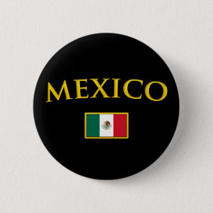 Badge Rond 5 Cm Le Mexique d'or