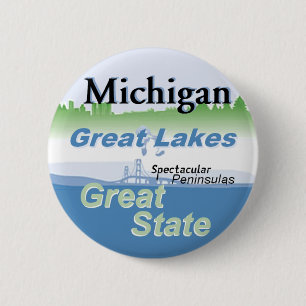 BADGE ROND 5 CM LE MICHIGAN