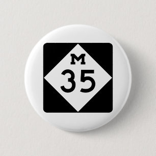Badge Rond 5 Cm Le Michigan M-35