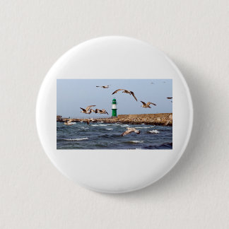 Badge Rond 5 Cm Le Môle de la mer Baltique
