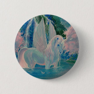 Badge Rond 5 Cm "Le monde iridescent" s'est envolé