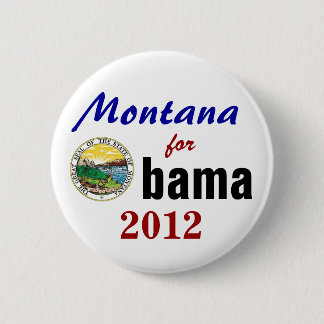 Badge Rond 5 Cm Le Montana pour Obama 2012