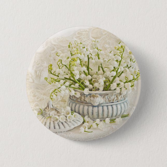 Badge Rond 5 Cm Le muguet (Devant)