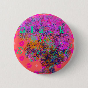 Badge Rond 5 Cm Le noir est beau