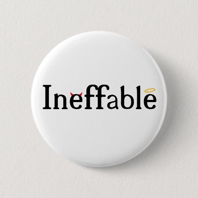 Badge Rond 5 Cm Le paradis et l'enfer insupportables (Devant)