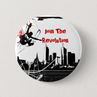 Badge Rond 5 Cm le parkour, joignent la révolution