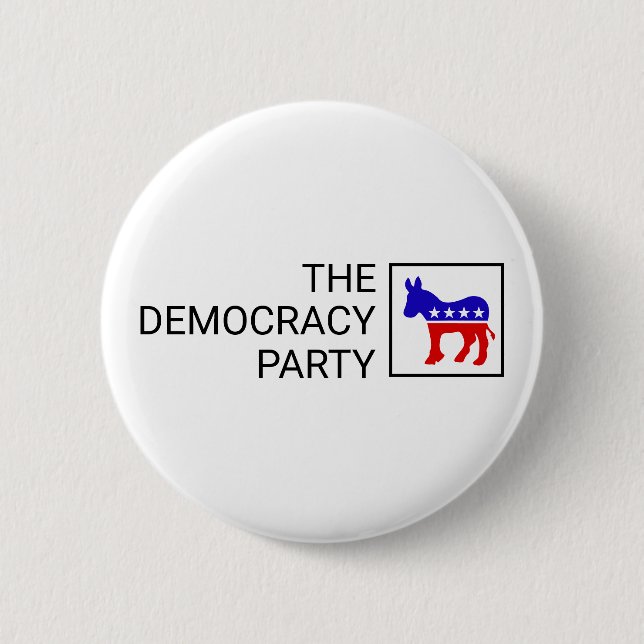 Badge Rond 5 Cm Le Parti de la démocratie (Devant)