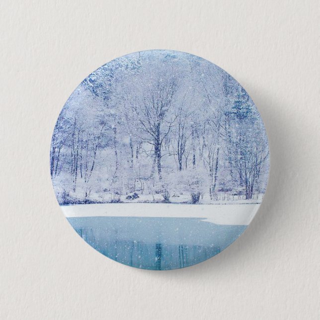 Badge Rond 5 Cm Le pays des merveilles d'hiver (Devant)