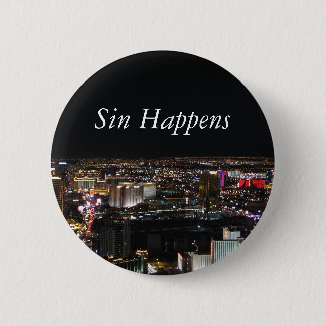 Badge Rond 5 Cm Le péché se produit (Devant)