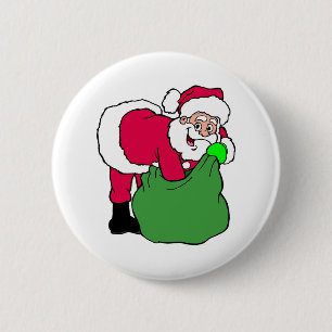 Badge Rond 5 Cm Le Père Noël Atteint Le Pack