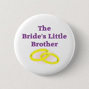 Badge Rond 5 Cm Le petit frère de la mariée