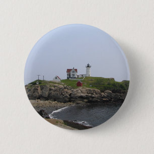 Badge Rond 5 Cm Le phare Maine de protubérance