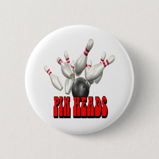 Badge Rond 5 Cm Le Pin dirige le bowling
