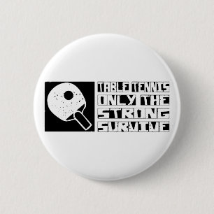 Badge Rond 5 Cm Le ping-pong survivent