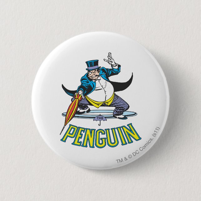 Badge Rond 5 Cm Le pingouin (Devant)
