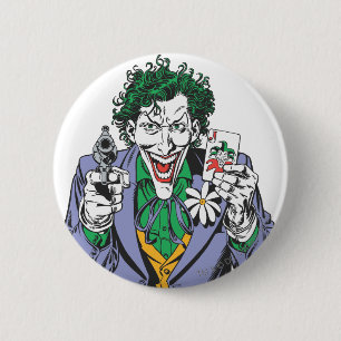 Badge Rond 5 Cm Le pistolet Joker Points