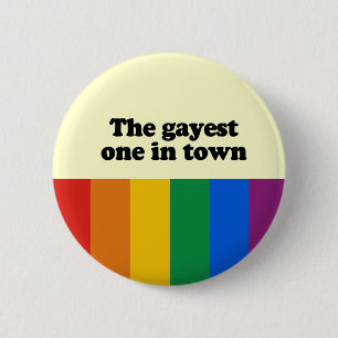 Badge Rond 5 Cm Le plus gai en ville