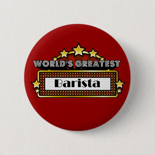 Badge Rond 5 Cm Le plus grand barman du monde