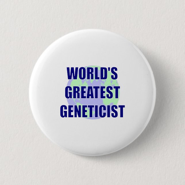 Badge Rond 5 Cm Le plus grand généticien du monde (Devant)