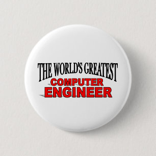 Badge Rond 5 Cm Le plus grand ingénieur informaticien du monde