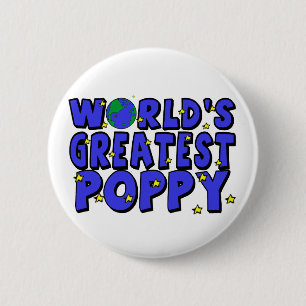 Badge Rond 5 Cm Le plus grand pavot du monde