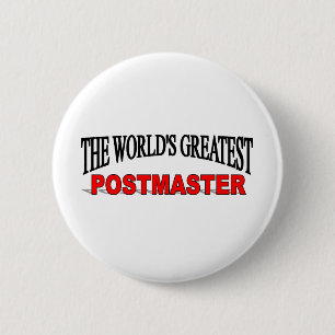 Badge Rond 5 Cm Le plus grand receveur des postes du monde