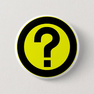 Badge Rond 5 Cm Le point d'interrogation demandent la ponctuation