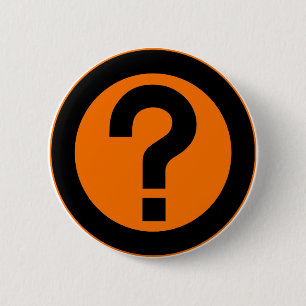 Badge Rond 5 Cm Le point d'interrogation demandent la ponctuation