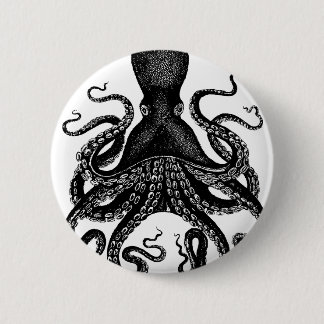 Badge Rond 5 Cm Le poulpe victorien