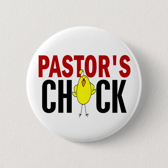 BADGE ROND 5 CM LE POUSSIN DU PASTEUR (Devant)