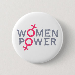 Badge Rond 5 Cm Le pouvoir des femmes