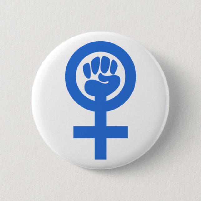 Badge Rond 5 Cm Le pouvoir des femmes (Devant)