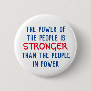 Badge Rond 5 Cm Le pouvoir du peuple
