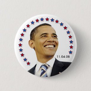 Badge Rond 5 Cm Le Président Barack Obama