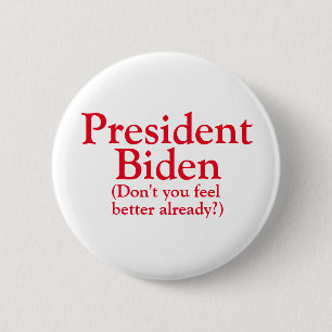 Badge Rond 5 Cm Le Président Biden