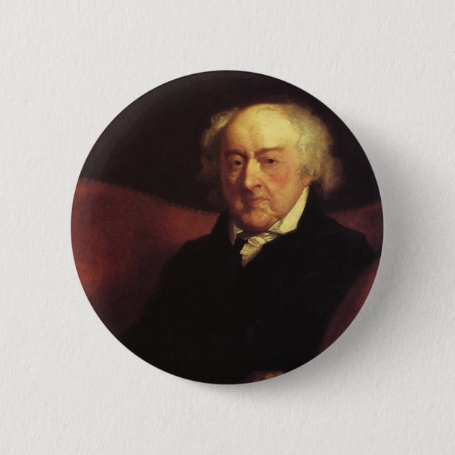 Badge Rond 5 Cm Le Président John Admas (Devant)