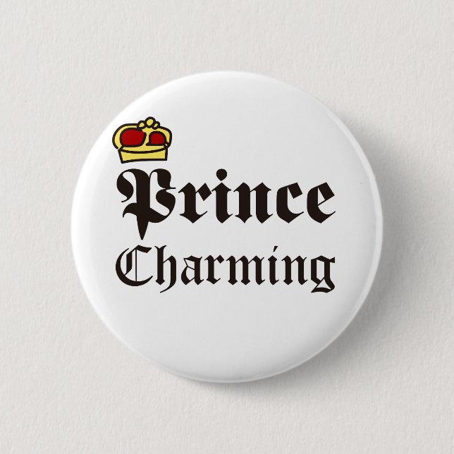 Badge Rond 5 Cm Le Prince Charming (Devant)