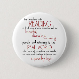 Badge Rond 5 Cm Le problème avec la lecture