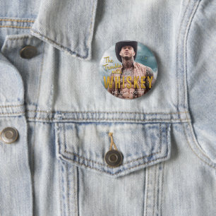 Badge Rond 5 Cm Le problème avec le bouton Whiskey