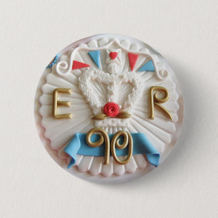 Badge Rond 5 Cm Le quatre-vingt-dixième insigne de célébrations de