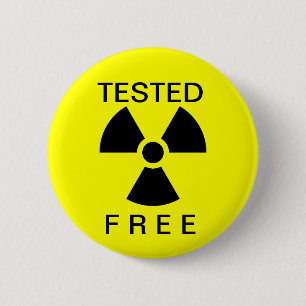 Badge Rond 5 Cm Le rayonnement libèrent le bouton