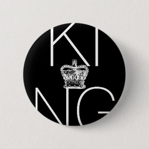 Badge Rond 5 Cm Le Roi Button Flair - choisissez votre couleur