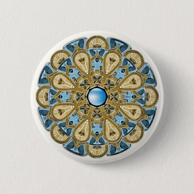 Badge Rond 5 Cm Le Roi Tut (Devant)