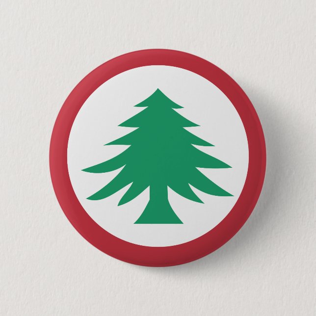 Badge Rond 5 Cm Le rondeau de la Nouvelle Angleterre (Devant)