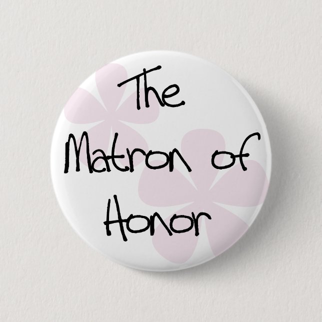 Badge Rond 5 Cm Le rose en pastel fleurit dame de honneur (Devant)