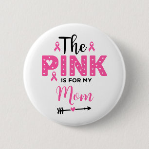 Badge Rond 5 Cm Le rose est pour la sensibilisation au cancer du s
