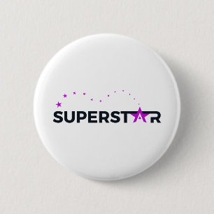 Badge Rond 5 Cm Le rose rebondissant de Superstar
