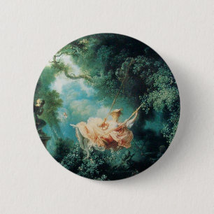 Badge Rond 5 Cm LE rose vert SWING